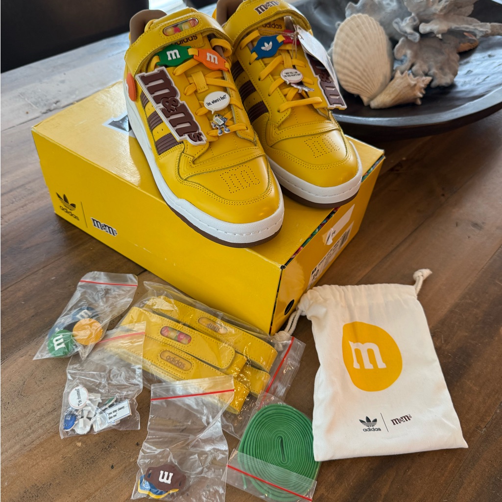 Adidas Forum Low 84 MMs Yellow Men Size 10 Brand New